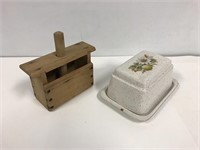 Butter press and BMP butter dish