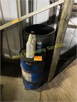 Grease Barrel and Trash Barrel - empty