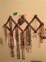 All necklaces hanging plus rack