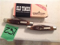 2 old timer pocket knifes