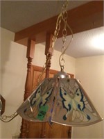 Retro butterfly hanging lamp w/chain