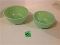 green stacking bowls