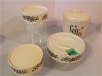 retro canister set, coffee canister