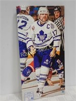 NHL Wendel Clark Canvas Signed