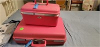 PINK SUITCASE AND TRAVEL BAG