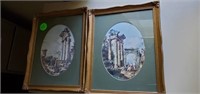 PAIR OF GOLD FRAMED PICTURES