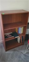 BOOK CASE AND CONTENTS