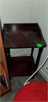 CHERRY SQUARE 2 TIER ACCENT TABLE