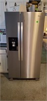 WHIRLPOOL STAINLESS SIDE BY SIDE REFRIGERATOR