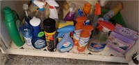 CABINET OF ASSORTED CLEANERS