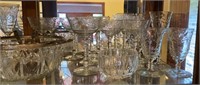 All Crystal, Stemware, and Glass in China Cabinet