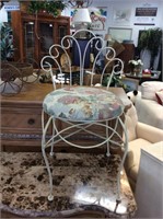 Floral vanity stool