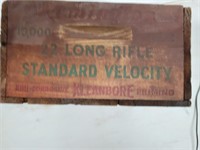 Vintage wood Remington 10,000rd 22LR ammo crate