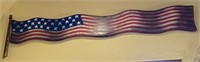Kent Gutzmer Outsider Art Carved American Flag