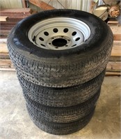 (4) ST225/75R15 Tires