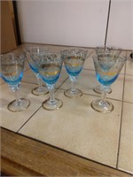 Set of 6 sherry glasses.
