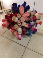 Large bundle artificial rosebuds.