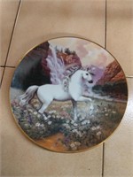 Collectors plate. Unicorn. Numbered puece.