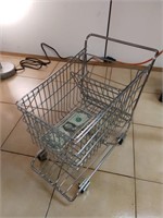 Tiny shopping cart.