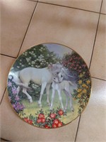 Unicorns collectors plate.