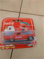 Collectors matchbox coca cola car