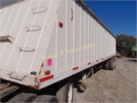 1997 White 34’ steel hopper trailer, Shurlock