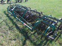 JD 3pt, 6 row rotary hoe, older style