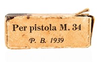 Ammo 9mm Corto Per Pistola M.34 P.B. 1939