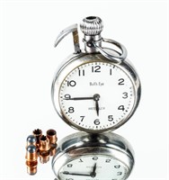 Firearm Pocket Watch Actually Fires 6mm Engraved