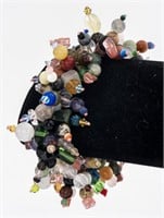 Multi-Colored Gemstone Cluster Beaded Bracelet