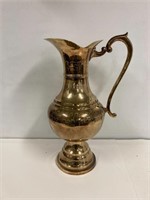 Brass pitcher. 20” tall