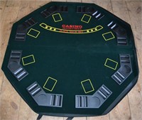 Casino Dealer's Choice folding gaming table top an