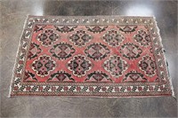 Vintage Pink Hand Knotted Persian Rug
