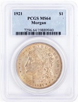 Coin 1921  Morgan Silver Dollar PCGS MS64