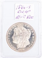 Coin 1880-S  Morgan Silver Dollar BU Prooflike