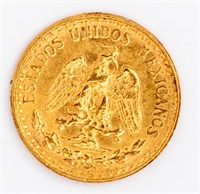 Coin 1945 Mexican Dos Peso Gold