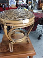 Small rattan stool