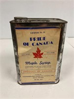 Pride of Canada Maple  Syrup tin