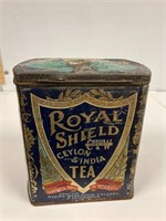 Royal Shield tea tin