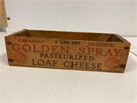 Golden Spray cheese box