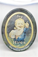 Reproduction "HIRES Root Beer 1907" Oval Tin Tray