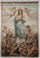 Oil on Canvas Immaculate Conception Ca:1915
