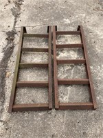 Pair of metal ramps