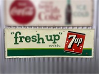 7UP ‘Fresh Up with 7UP’  tin sign