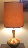 Mid Century Lamp, Shade is 19” Tall  x 15” round,
