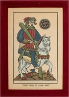 Cavalier De Deniers Tarot Card Serigraph