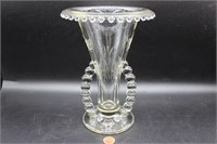 Vintage Imperial Glass Ducks & Cattails Vase