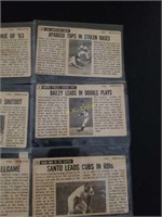 7 Oversized 1960's Topps Baseball Cards