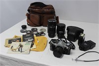 Canon AE-1 Program Camera and Accessories