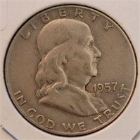 1957 Franklin Half Dollar